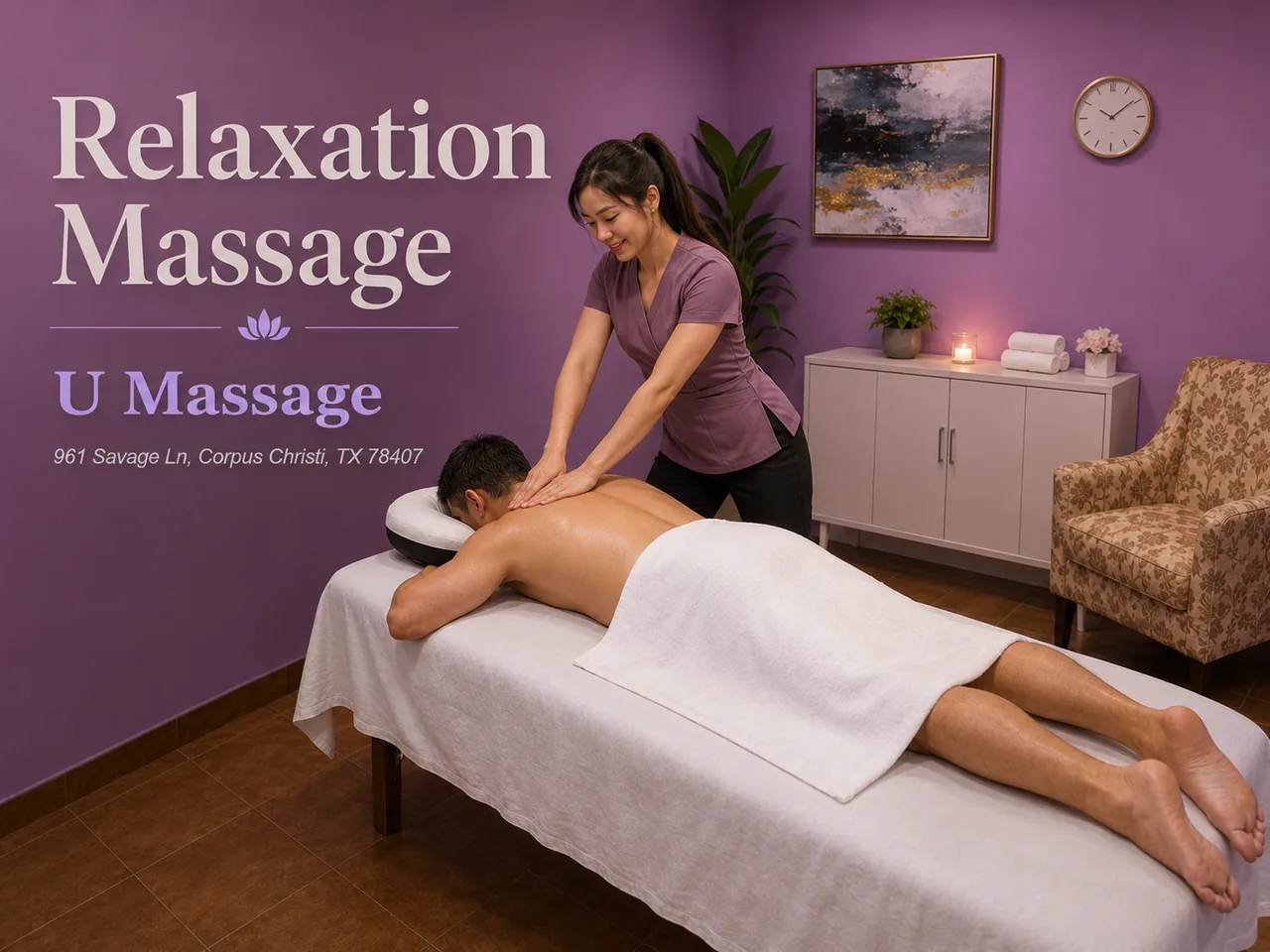 Relaxation massage in Corpus Christi, TX at U Massage