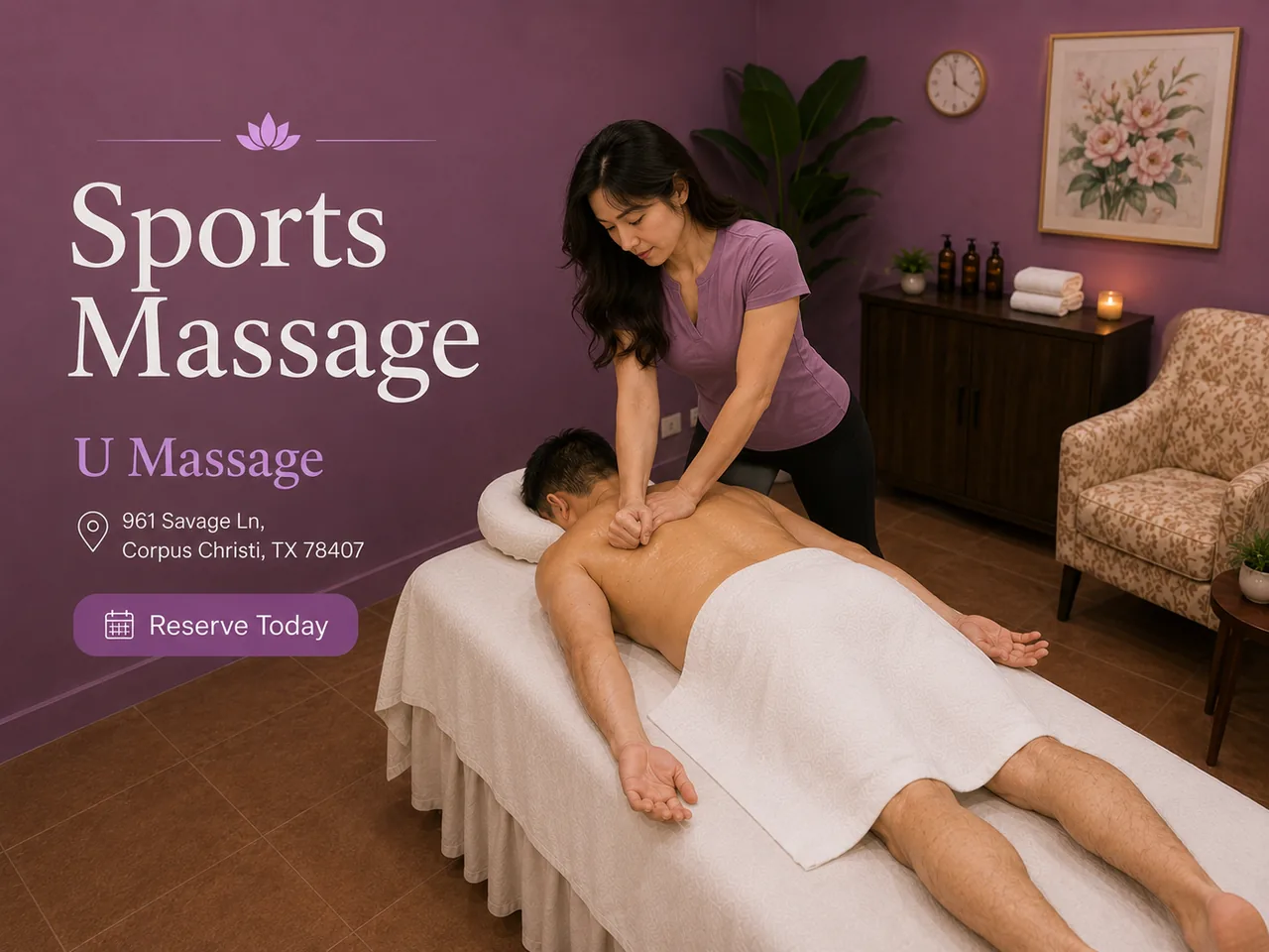 Sports massage in Corpus Christi, TX at U Massage
